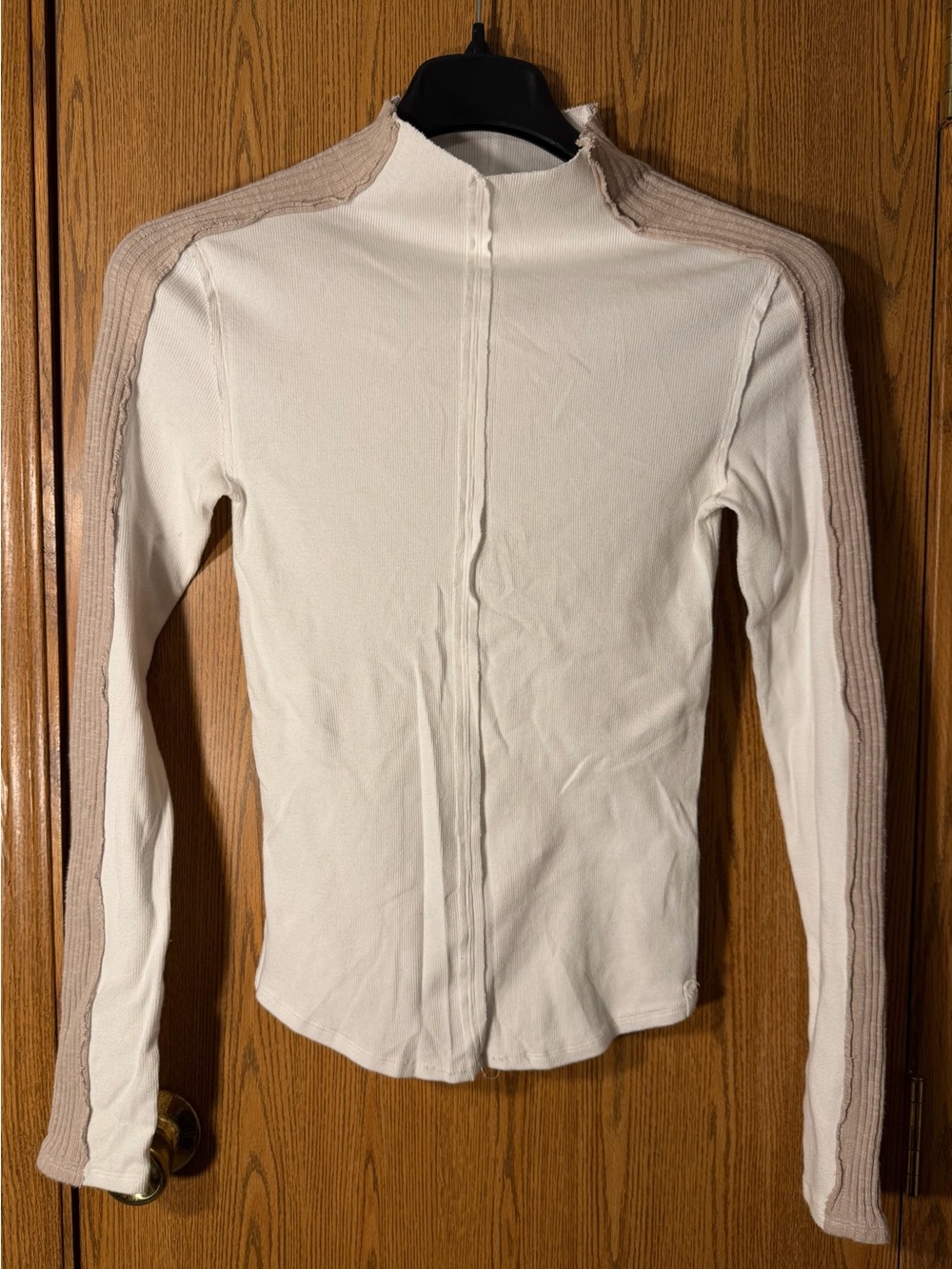 We The Free by Free People Cleo Ribbed Turtleneck Long Sleeved Top - Picture 3 of 7